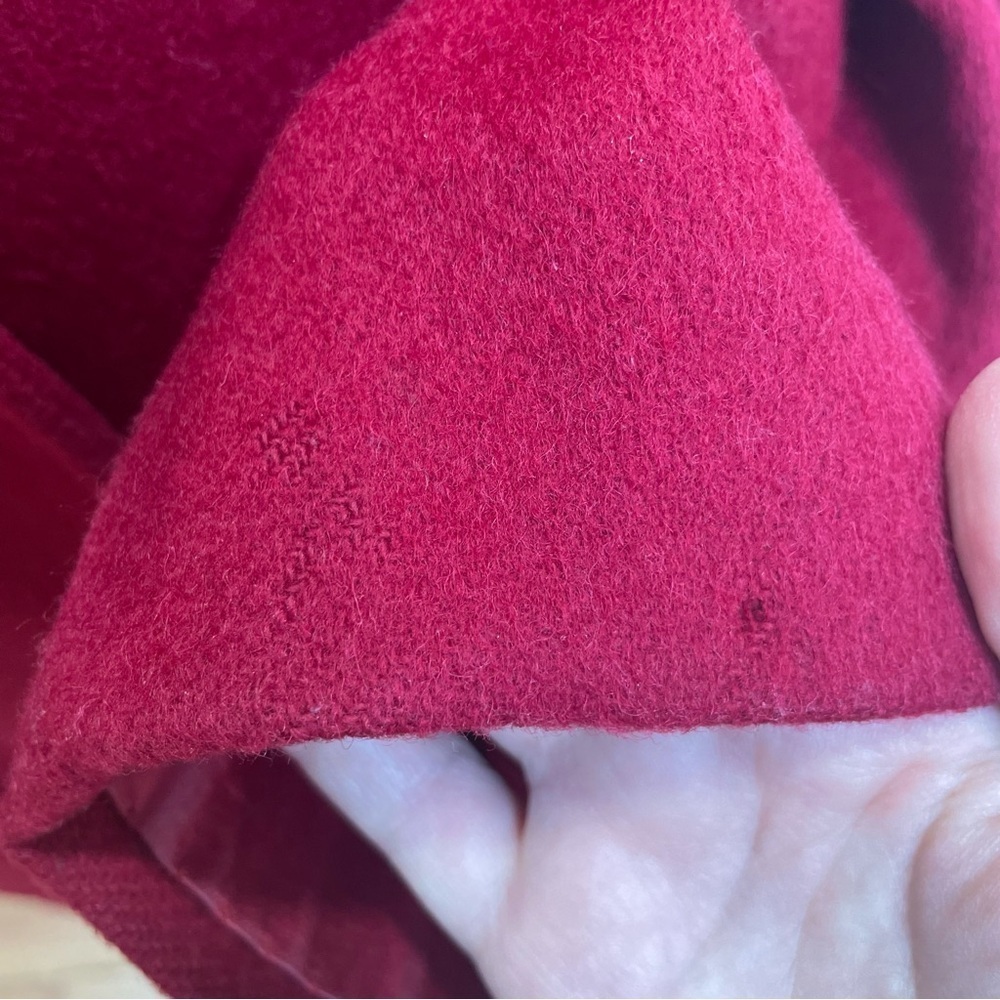 Vintage Chic London Fog Size 8-M Red 100% Wool Coat Classic Retro Glam Elegant - Picture 13 of 16